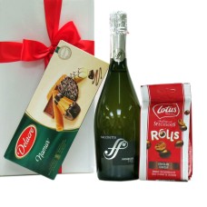 Prosecco e doces como presente