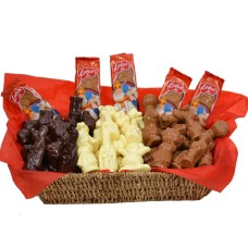 1,5 kg de chocolate, figuras Sinterklaas e Speculoos