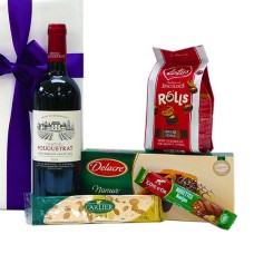 Vinho francês e iguarias belgas como presente