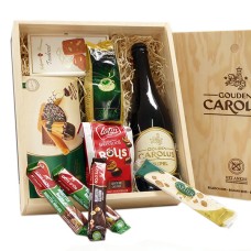 Cerveja Tripel belga e iguarias belgas como presente