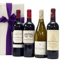 Quatro vinhos franceses de alta qualidade como brinde promocional