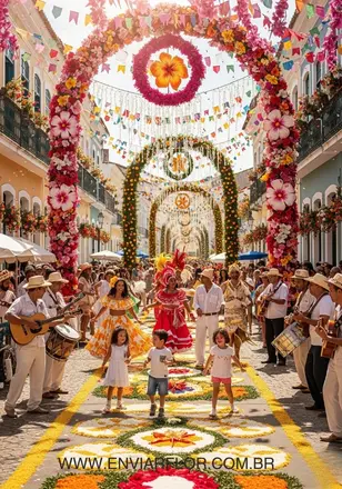 Festa da Flor brasileira celebra online com flores mostrando tradições da comunidade