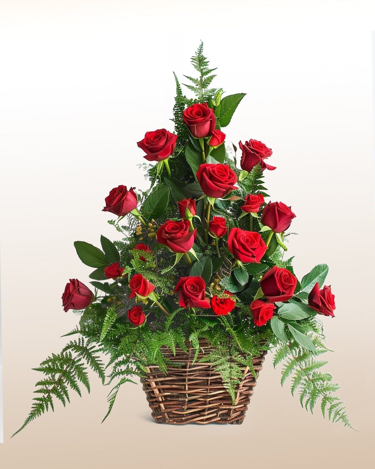 Liberty: Arranjo com 18 rosas