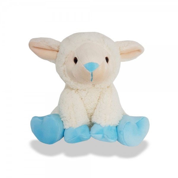 Ovelha de Pelúcia 25 cm - Decoração Azul para Quarto de Bebê (Tamanho M)