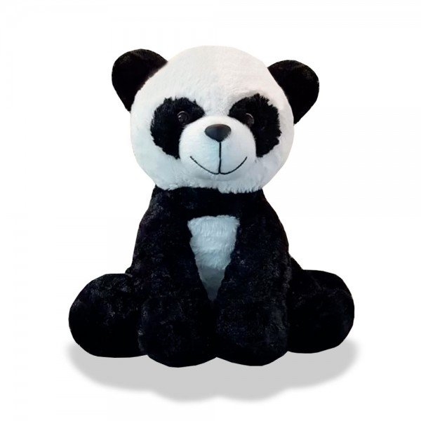 Urso Panda de Pelúcia 25 cm - Decoração para Quarto de Bebê