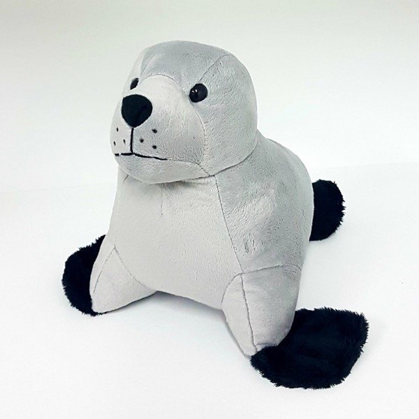 Foca de pelúcia de 21 cm - Floco de neve cinza