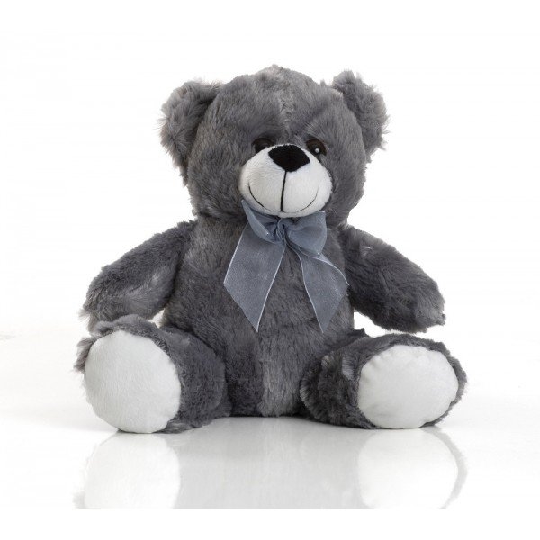 Urso de pelúcia de 18 cm sentado, Michel Gray