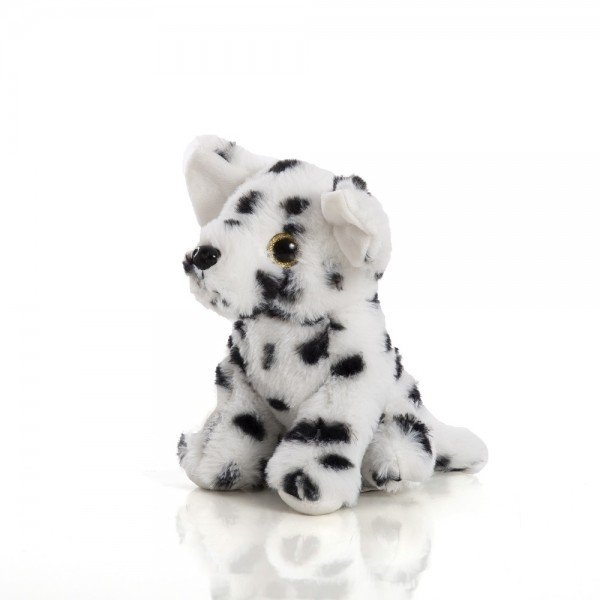 Cachorro de pelúcia sentado de 18 cm - Filhote de dálmata