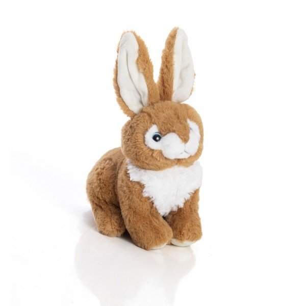 Coelho de pelúcia Luna marrom, 21 cm, sentado