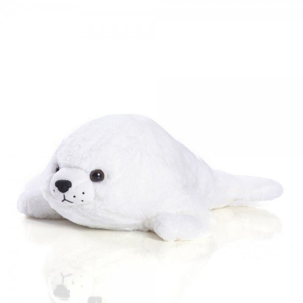 Foca de pelúcia de 34 cm - Filhote Xander branco