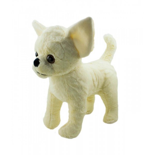 Cachorro de Pelúcia 28 cm - Chihuahua Nolan Branco