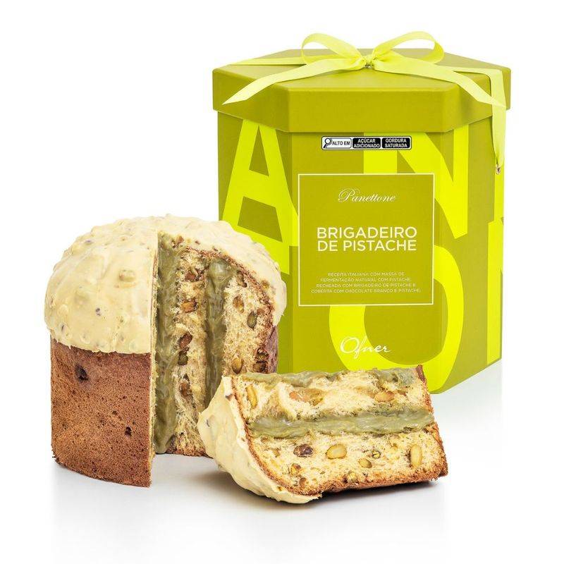 Panetone de Brigadeiro de Pistache 1kg