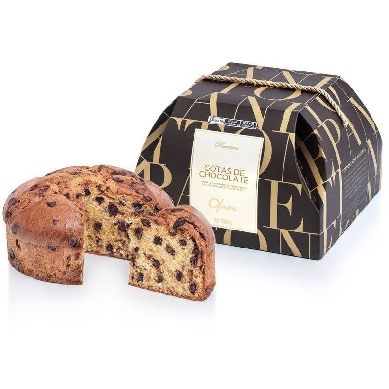 Panetone Premium com Gotas de Chocolate 750g