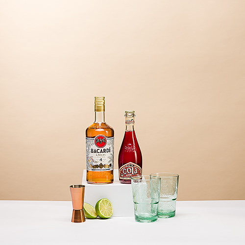 Caixa de presente Bacardi Rum & Cola