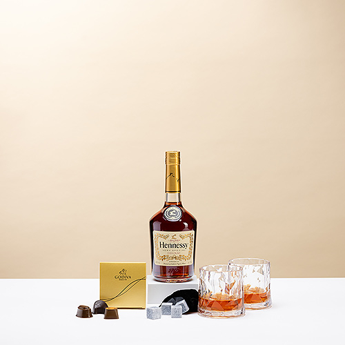 Degustação do conhaque Hennessy Very Special com chocolates Godiva