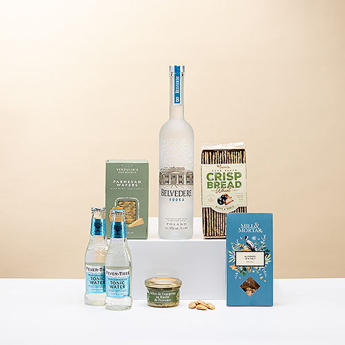 Vodka Belvedere e petiscos