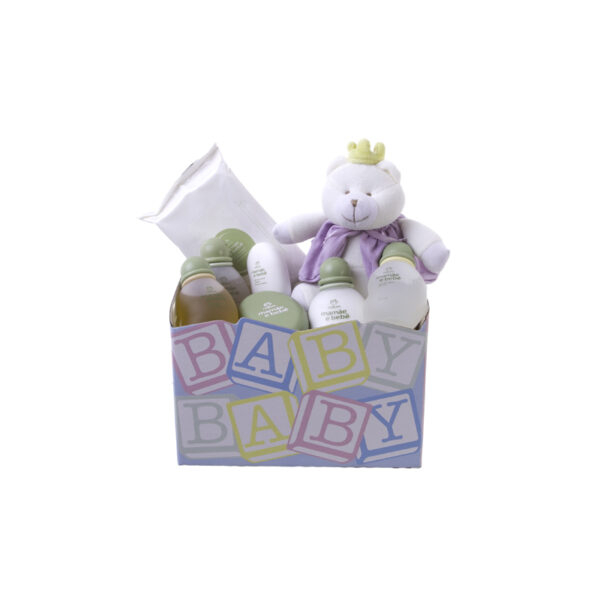 Cesta de Presente Natural Fresca e Limpa para Bebê Menina