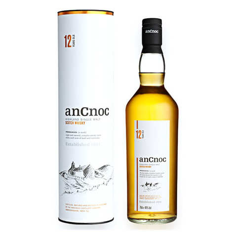 AnCnoc 12 anos whisky single malt 40%