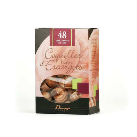 Conchas de caracol muito grandes e vazias (pacote com 48 conchas)
