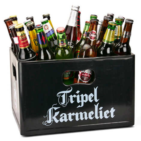 Conjunto de presente com 24 cervejas do mundo