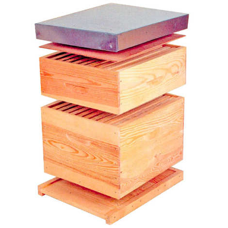 Kit para colmeia Spruce Dadant com 10 quadros.