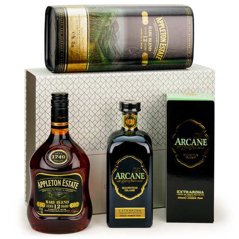 Caixa de presente para descoberta de rum (2 garrafas)