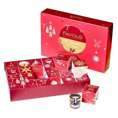 Calendário do Advento de Geleias Gourmet Favols (Calendário com 24 unidades de 42g)