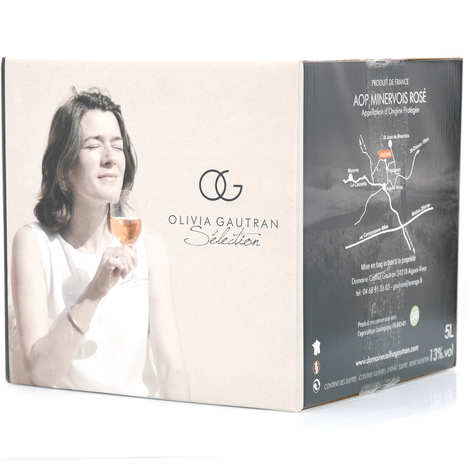 Seleção Olivia Gautran - Vinho Rosé DOP Minervois - Bib 5L