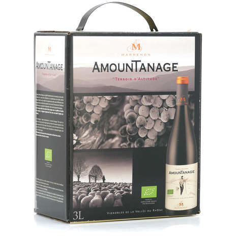 Vinho tinto orgânico Amountanage do Luberon em Bag-in-Box