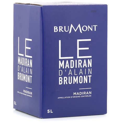 Vinho tinto Madiran AOC da Alain Brumont em Bag-in-Box de 5L