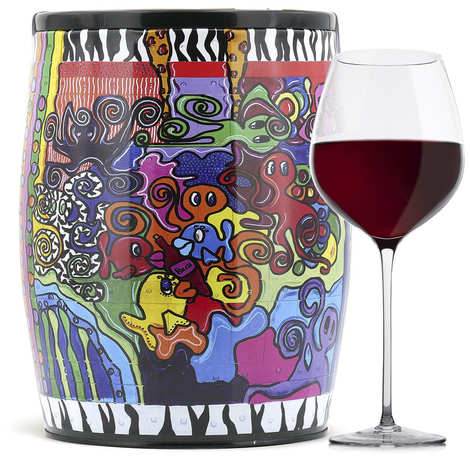 Puech Haut Le Benjamin em um Bib Art Vinho Tinto - Malou M