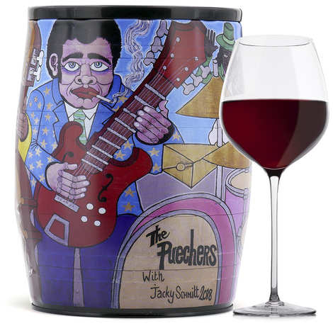 Puech Haut Le Benjamin em um Bib Art Vinho Tinto - Jacky Schmitt