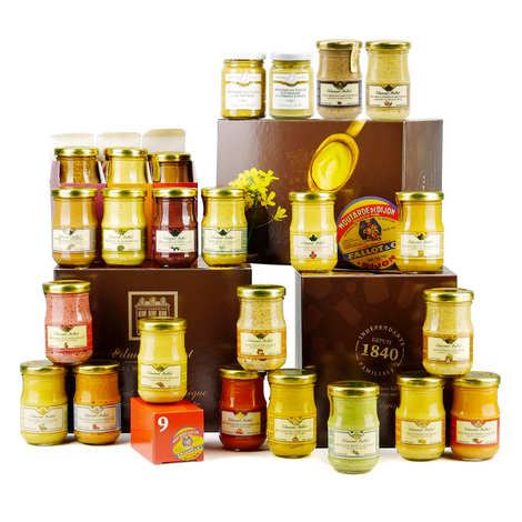 Calendário do Advento com 24 mostardas Maison Fallot (O calendário gourmet)