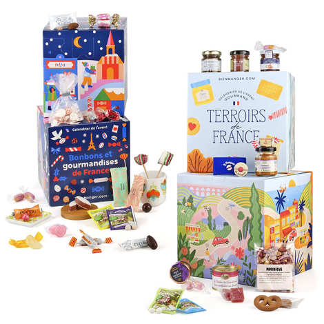 Lote 2 calendários do advento Cube des Terroirs e doces