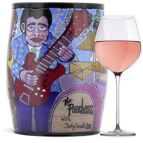 Puech Haut Le Benjamin em um Bib Art Rose Wine - Jacky Schmitt