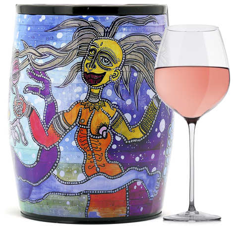 Puech Haut Le Benjamin em um Bib Art Rose Wine - Michael Relave