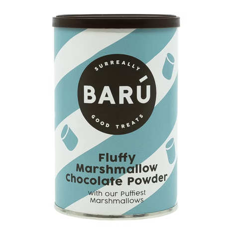 Marshmallows fofinhos de cacau em pó com inclusão de marshmallows veganos Baru