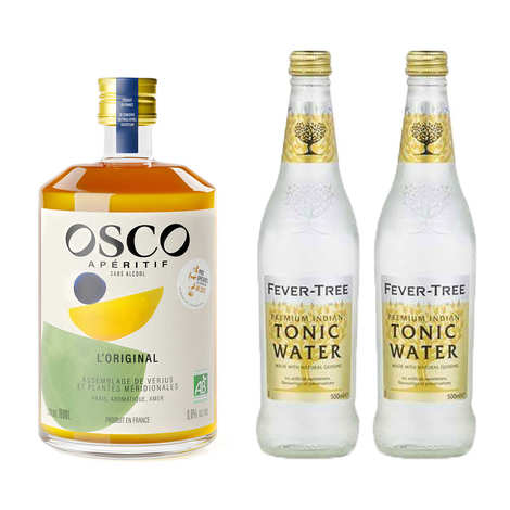 Kit coquetel Osco tônica L'Original + 2 tônicas Fever Tree
