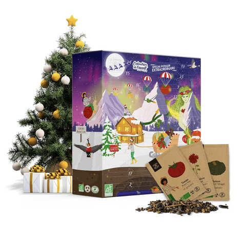 Calendário do Advento para Horta Extraordinária - 26 sementes orgânicas (O calendário)