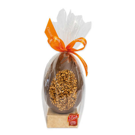 Ovo de chocolate ao leite com amêndoas caramelizadas (ovo de 120g)