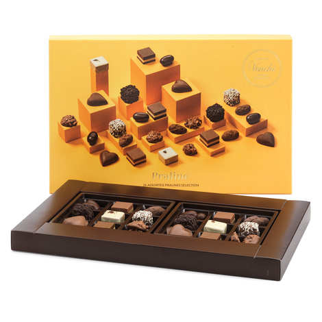 Caixa grande com 26 chocolates sortidos da Venchi (caixa de 210g)