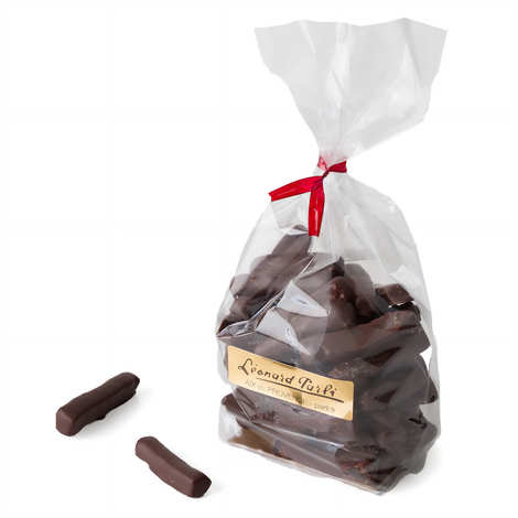 Chocolate com Gengibre Cristalizado Leonard Parli (pacote de 100g)