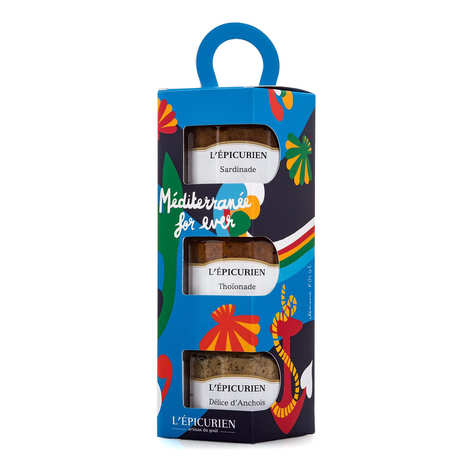 Kit Mediterrâneo para Sempre - 3 pastas (Conjunto de 3 potes)