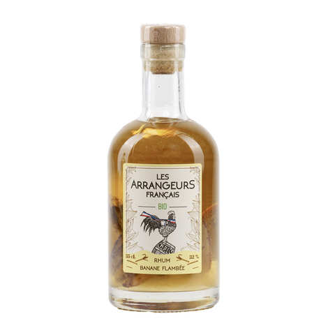 Rum orgânico aromatizado - Banana flambada 32% (garrafa de 35cl)