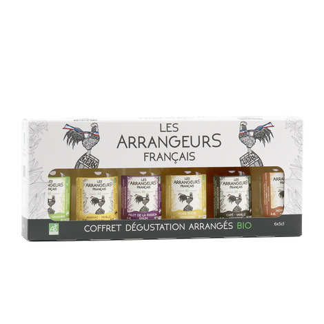 Conjunto de degustação de rum aromático francês e armanhaque - 6 runs aromáticos orgânicos e armanhaques (caixa com 6 mignonettes (5cl))