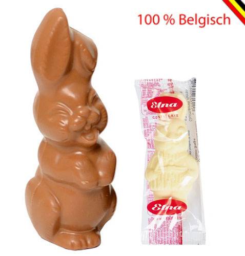 4 unidades de chocolate Coelho Risonho Callebaut 12 cm (M, L, P) e Guymauve