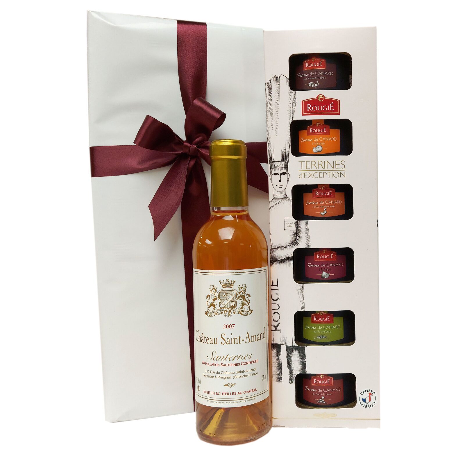 Vinho doce Sauternes e terrinas salgadas