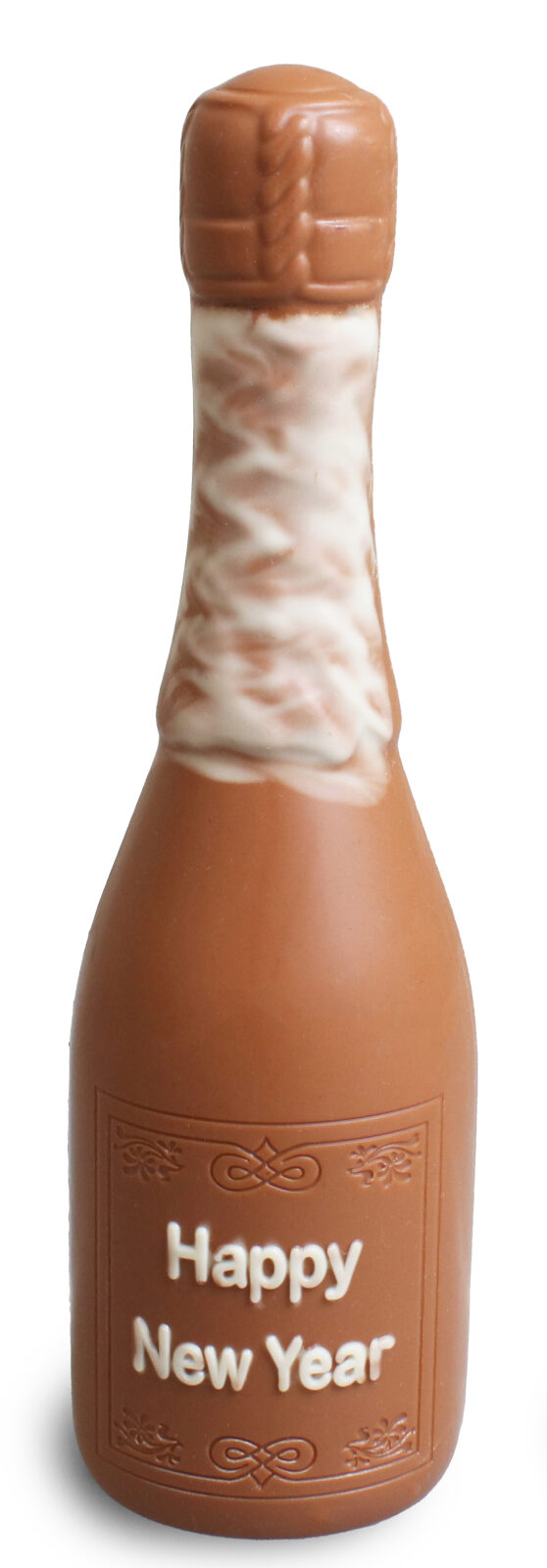 Chocolade Champanhe Fles para Nieuwjaar melkchocolade