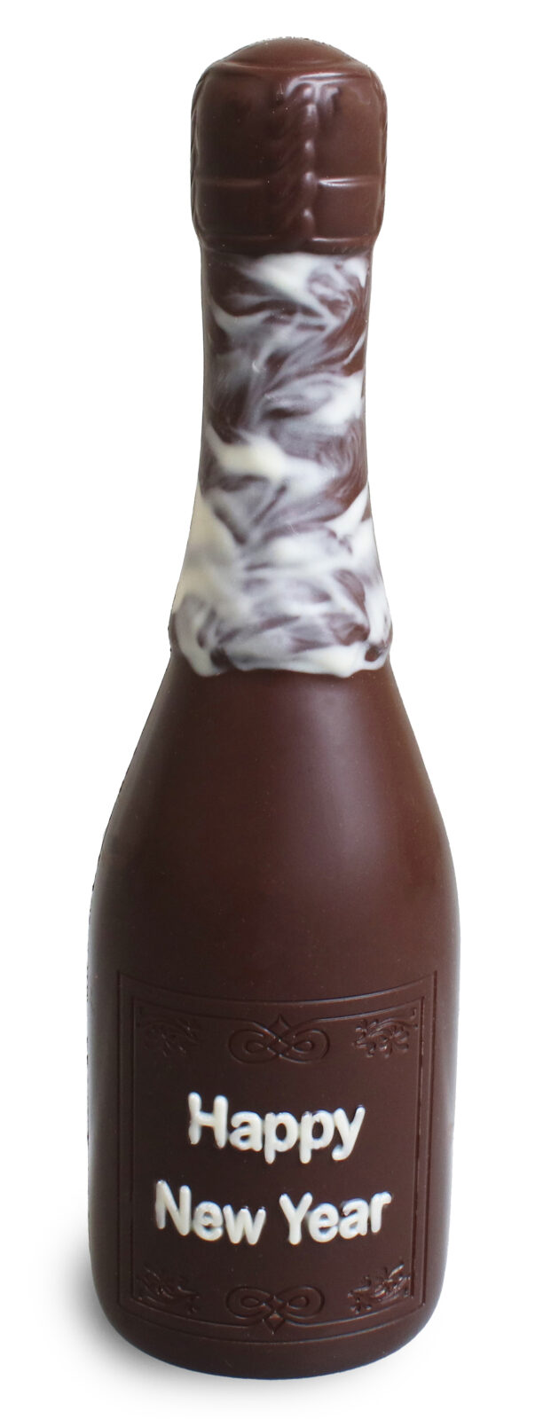 Chocolade Champanhe Fles para Nieuwjaar puro chocolate Callebaut